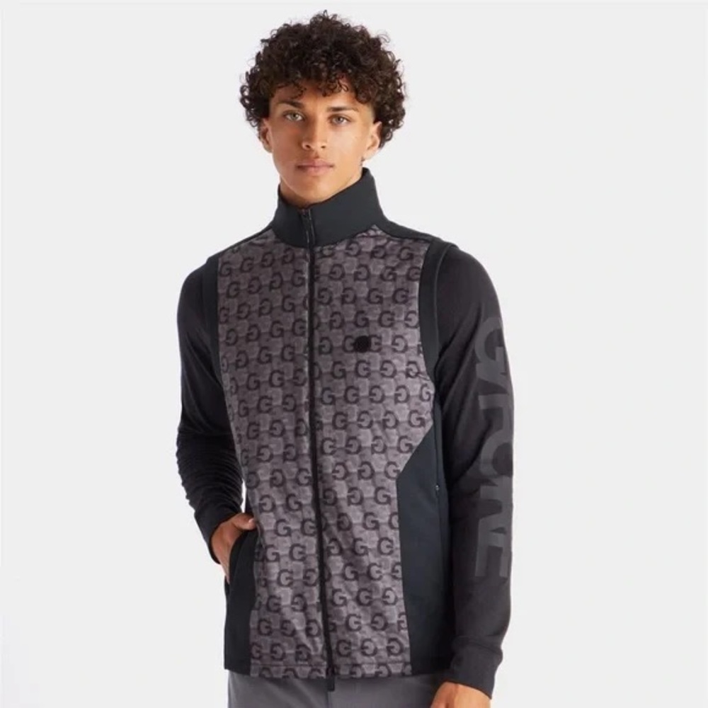 NWT G/FORE Men’s Performer G’s Full-Zip Golf Vest-Onyx- Sz L… Luxury Golf**